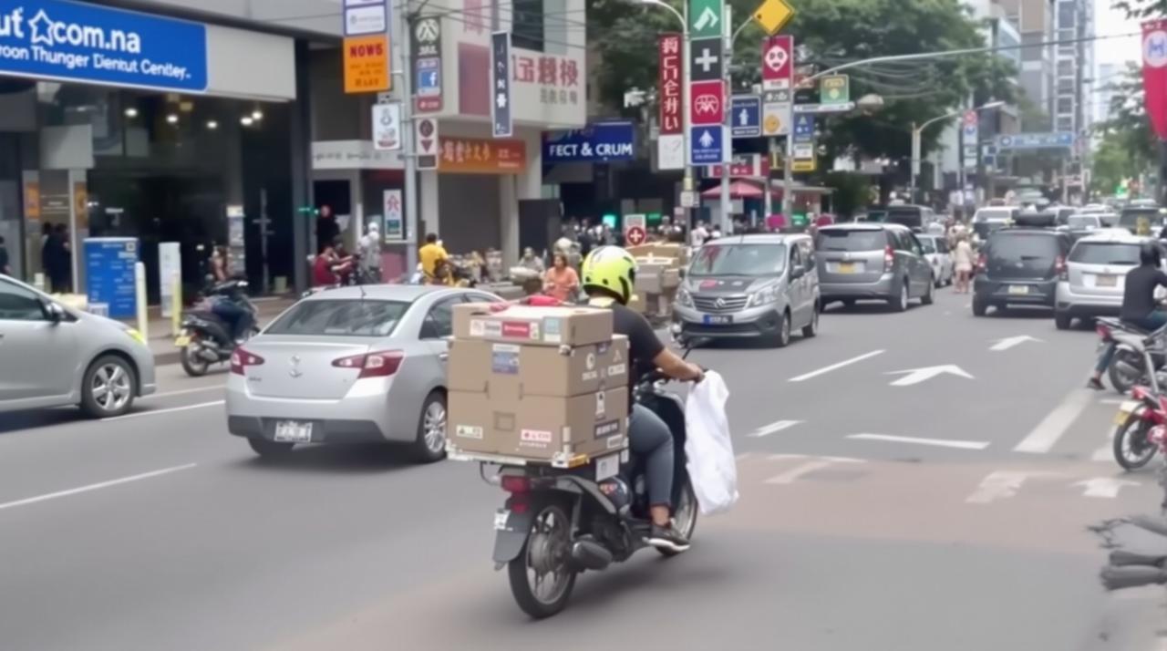 外卖骑手高速逆行被拍,平台回应将严肃处理